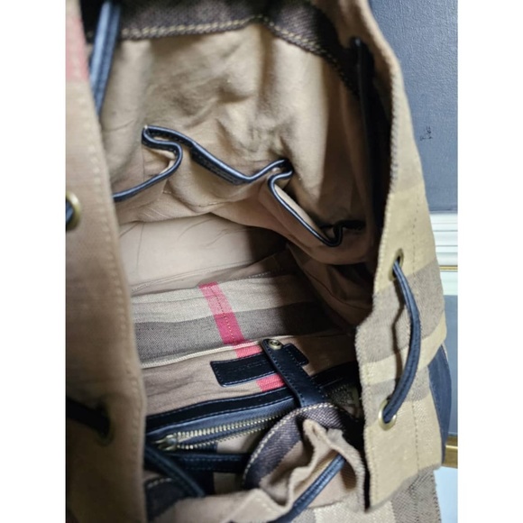 Authentic Burberry Drifton Backpack House Check Canvas - Picture 12 of 13